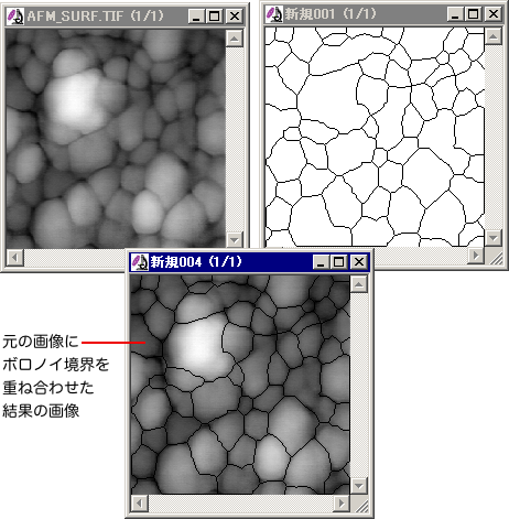 重ね合わせ結果
