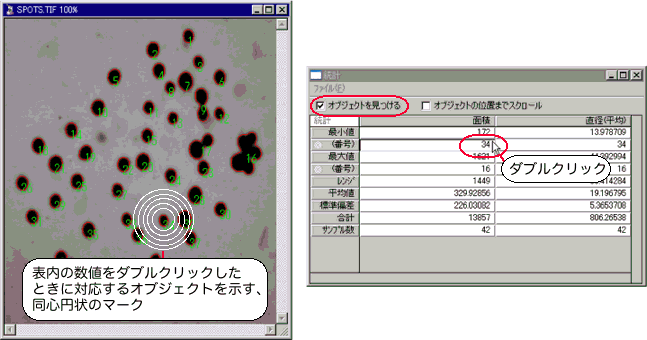 同心円のマーク 同心円のマーク